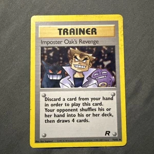 Pokémon TCG Imposter Oak's Revenge Team Rocket 76/82 Regular LP. - Picture 1 of 6