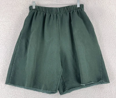 Brandy Melville Sweat Short Womens One Size Green Cut-Off Pull On Casual Knit - Image 1 of 4