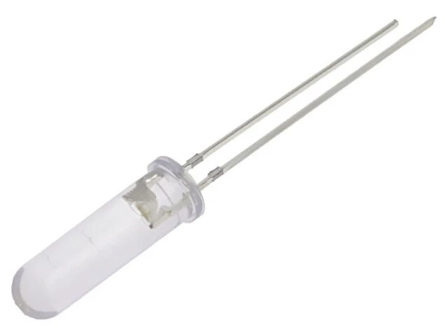 5X OSM54K6E61A-5V LED bianco 5mm 3000-4200mcd 60° Anteriore: bombato 5VDC... - Immagine 1 di 1