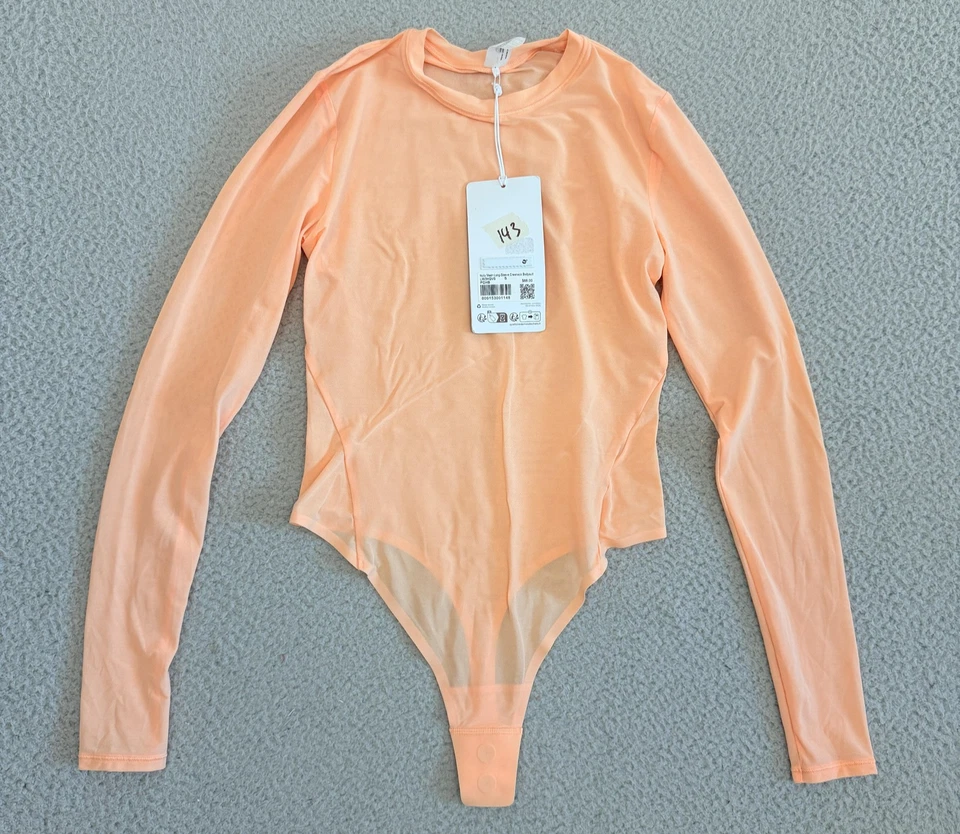 Body Lululemon Mujer Pequeño Rubor Melocotón Maravilloso Nulu Manga Larga LW3HQVS Foto 1 de 4