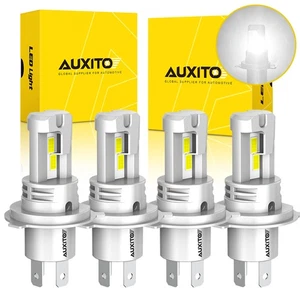 4X AUXITO LED 9003 H4 Headlight Conversion Kit High Low Bulb Beam 6500K White M6 - Picture 1 of 10