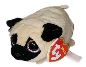 Ty Beanie Boos Teeny Tys 4" CANDY the Pug Dog Stackable NEW MWMTs Stuffed Toy - Picture 1 of 13