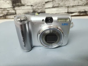 Canon PowerShot A610 5.0MP / CCD Digitalkamera silber getestet funktioniert mit SD-Karte - Bild 1 von 13