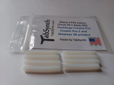 FLASHFORGE Creator Pro, Pro 2, Dreamer PTFE Liner Tube (paquete de 8 forros) Foto 1 de 4