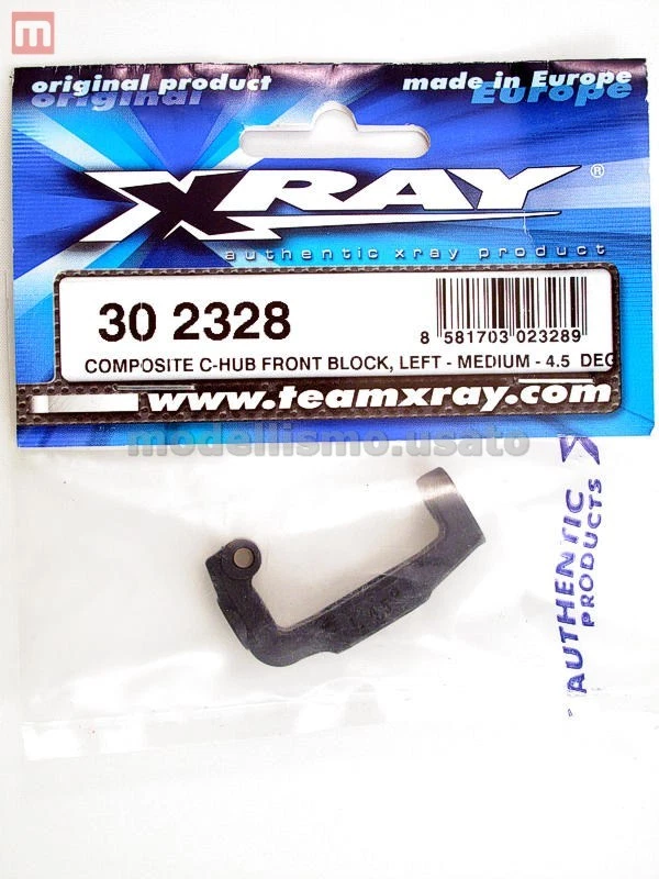 Xray 302328 Composite C-Hub Front Block, Left - Medium - 4.5° modeling - Image 1 of 1