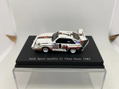 SPARK 1:87 AUDI SPORT QUATTRO S1 PIKES PEAK 1987 MODELLO PRESS - Immagine 1 di 4