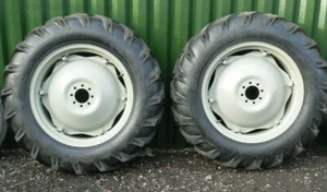 TRACTOR RIMS & TYRES REARS (A Complete Pair inc Inner Tubes) 12.4 x 28 - Picture 1 of 3