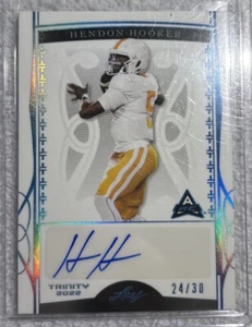 2022 Leaf Trinity - Blue #BA-HH1 Hendon Hooker /30 (AU, RC) - Picture 1 of 2
