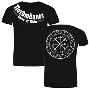 Männer T-Shirt Nordmänner Vegvisir Nordischer kompass wikinger odin thor heiden - Bild 1 von 22