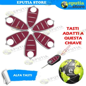 Gummi 3 Tasten Ersatz Fernbedienung Schlüsselhülle für Alfa Romeo Mito Giulietta - Bild 1 von 7