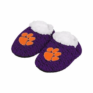 Clemson Tigers Poliéster Punto Bebé Recién Nacido Botines Zapatillas New Regalos - Imagen 1 de 1