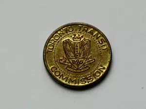 VINTAGE (Messing) Toronto Transit Commission TTC U-Bahn Tarif Medaille - selten Messing - Bild 1 von 2