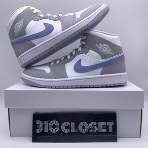 JORDAN 1 MID WOLF GREY ALUMINUM (W) BQ6472105 SIZE 9.5W, 10W, 11W –  Original Grail