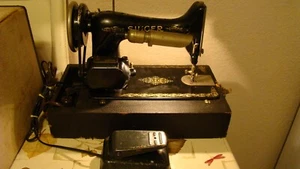 Vintage Singer Model 99 tragbare Nähmaschine, 1927 S/N AB923637 - GETESTET - Bild 1 von 23