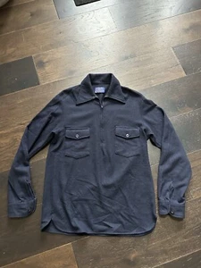 Vintage Pendleton Men’s Wool Pullover 1/4 Zip Shirt  Long Sleeve Size Medium EUC - Picture 1 of 9