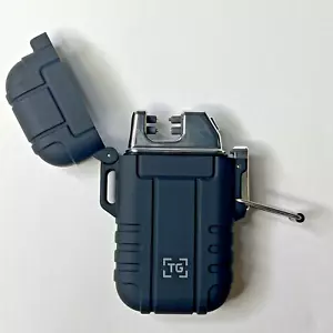 TG Plasma Lighter Windproof Waterproof USB Rechargeable Flameless Dual Arc - Picture 1 of 7