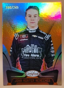 2018 Panini Certified Racing #12 John Hunter Nemechek #/249 Nascar  - Picture 1 of 2