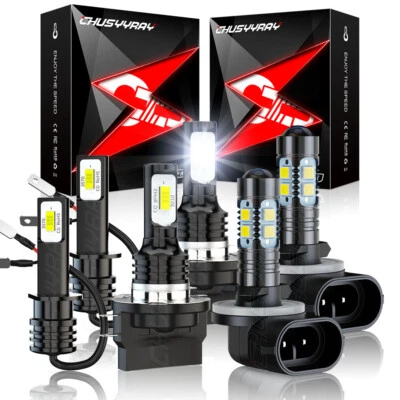 FIT Kia Forte Koup 2010-2013 faróis altos+baixos + lâmpada de neblina branca 6 peças - Imagem 1 de 4