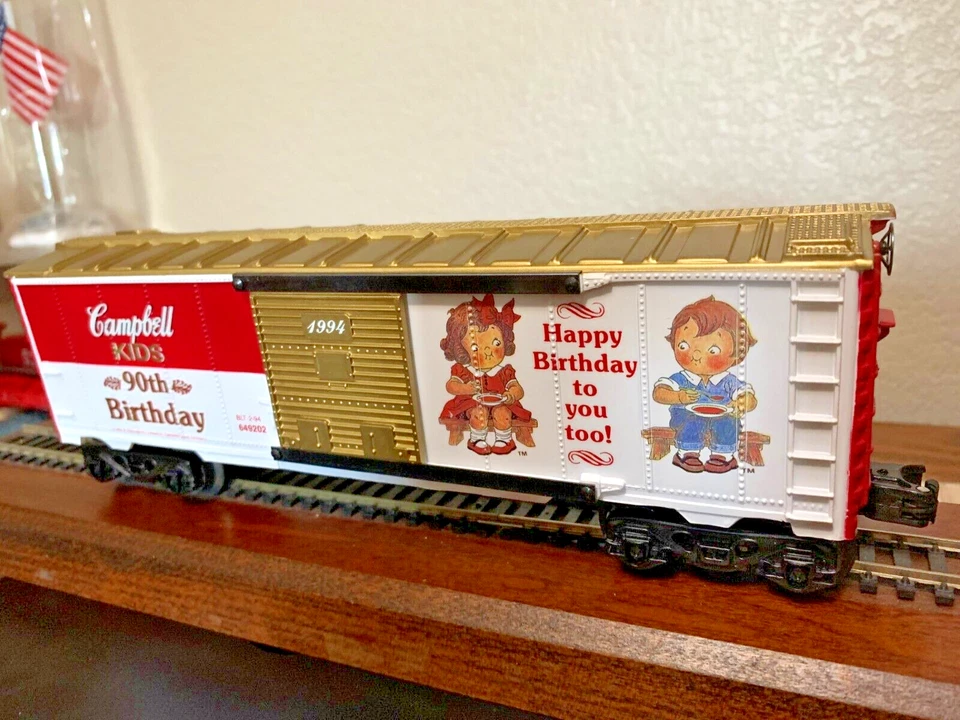 CAMPBELL's KIDS 90th BIRTHDAY BOX CAR   - O SCALE K-LINE K649202 CAR - NEW NIB - Image 1 of 4