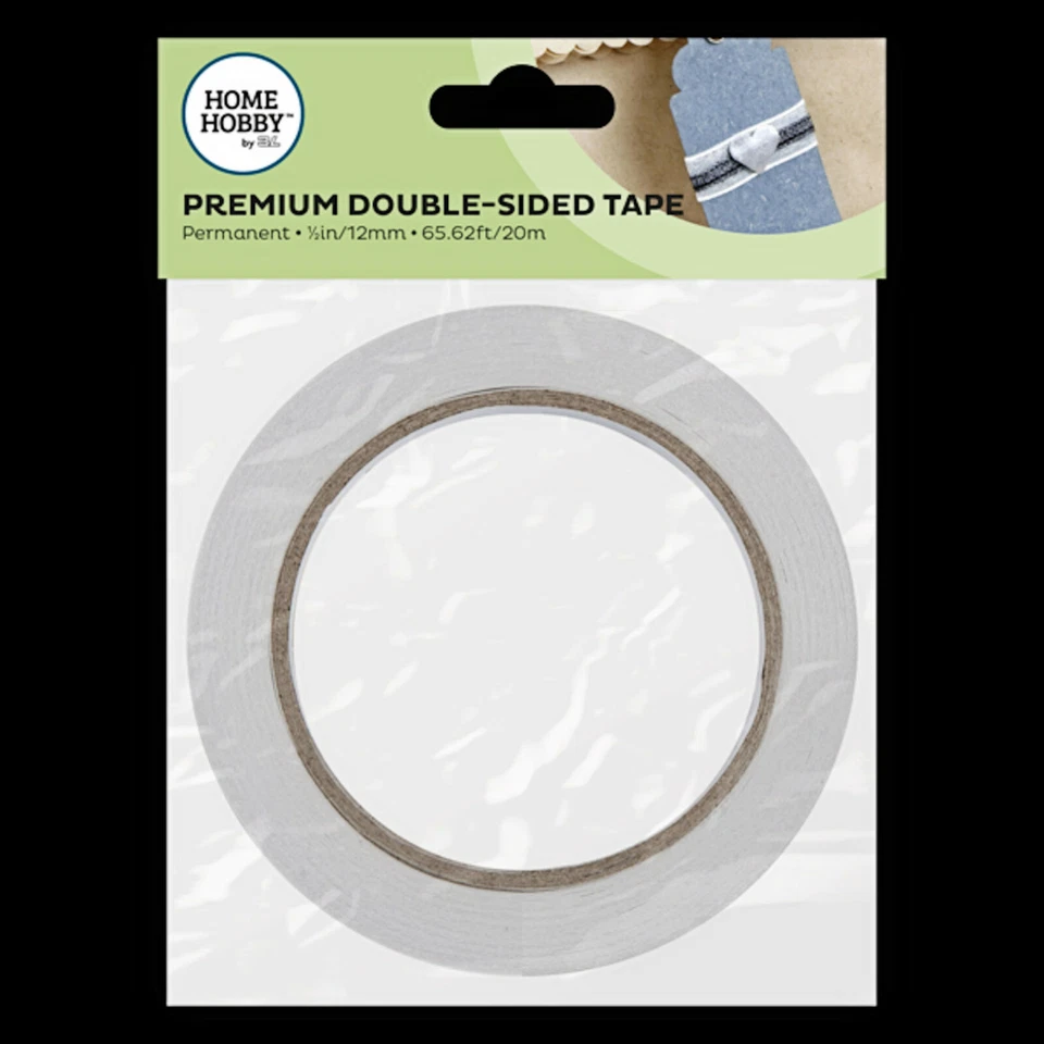 Home Hobby PREMIUM CINTA DE DOBLE CARA 1/2"/12 MM 65,62 pies/20 m ARTESANÍA Foto 1 de 1