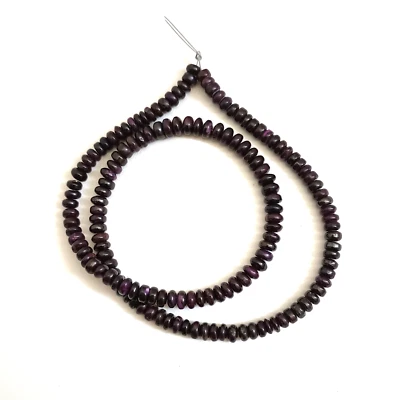 CUENTAS RONDELLE SUGILITE SUDAFRICANA 5-6 MM - 17,75" Strand - 3275E Foto 1 de 3