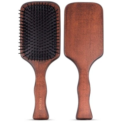 Artmio Wooden Paddle Hair Brush Aveda Style Hair Brush for Women and Men - Image 1 of 4