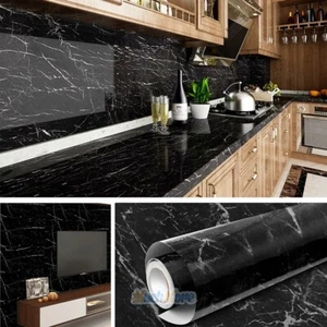 9.8ft Marble Contact Paper Self Adhesive Peel & Stick PVC Wallpaper Kitchen Film - Picture 1 of 12
