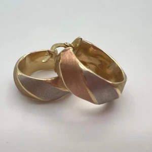 14k gold milor hoop earrings - Picture 1 of 9