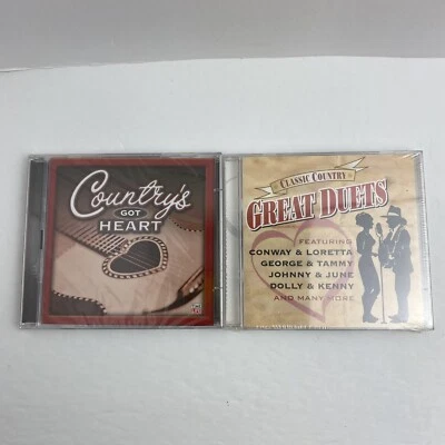 Time Life Country’s Got Heart Classic & Country Great Duets CDs NEW Sealed - Image 1 of 3