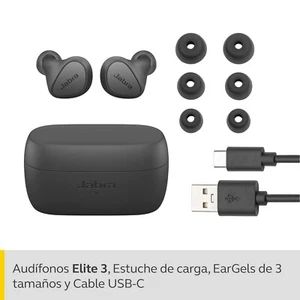 Auriculares inalámbricos Bluetooth Jabra Elite 3 in Ear - Aislamiento de ruido True Wireless - Imagen 1 de 2