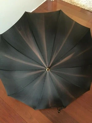 EARLY VINTAGE  HAAS JORDAN ACETATE UMBRELLA PARASOL MADE IN TOLEDO OHIO - Image 1 of 4