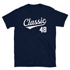Baseball Jersey Style Birthday Classic Age 48 Short-Sleeve Unisex T-Shirt