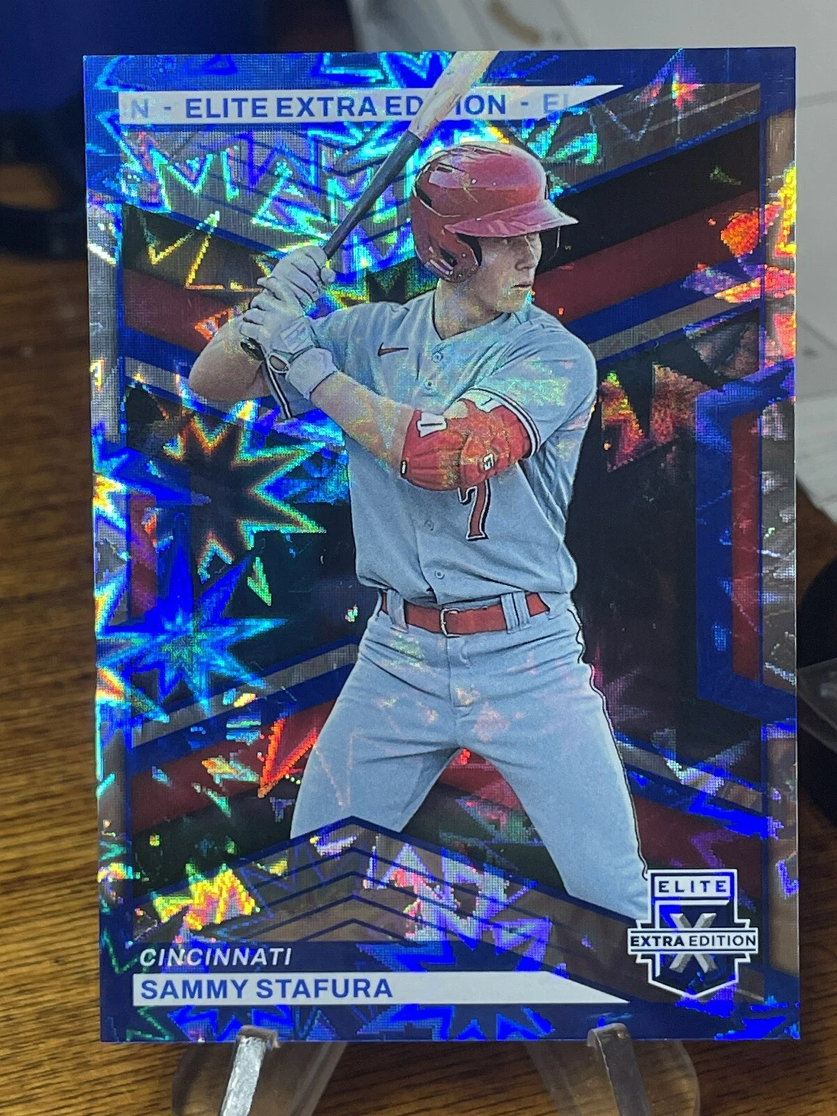 2023 Panini Elite Extra Edition Sammy Stafura #108 Blue Stars /16 Reds