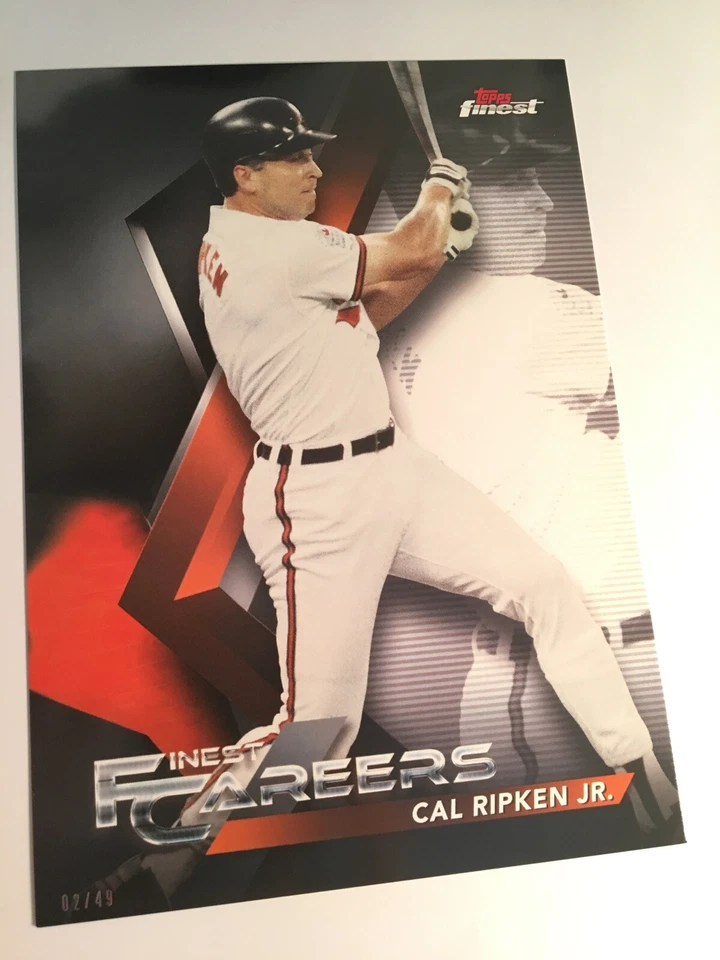 2018 Topps Finest Careers Jumbo 5x7 Cal Ripken Jr. Orioles CR7 35/49 - Image 1 of 1