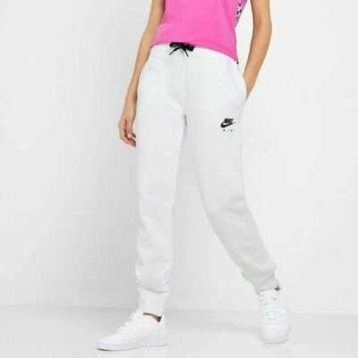 NIKE AIR Sportswear Joggers Women's Fleece Sweatpants White AR3658 SZ S NEW - Image 1 of 4