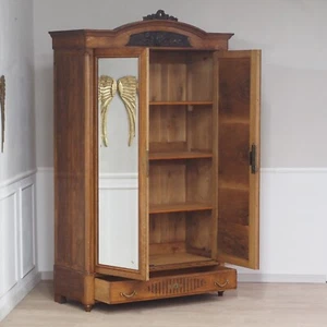 EPOCHE 1910 Spiegelkleiderschrank Doppeltürig Antik Vintage Kleiderschrank alt - Bild 1 von 20