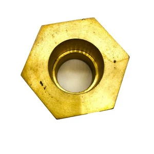 55-6570 Hex Head Brass Hollow Bolt for Sanitary Fitting, 2.5in Drive, 1.25in ID - Picture 1 of 7