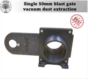 Blast gate 50mm vacuum dust extraction waste pipe systems Heavy Duty Made UK - Picture 1 of 9