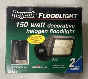 Cooper Lighting MQF150 150W Halogen Mini Floodlight BRONZE New - Picture 1 of 5