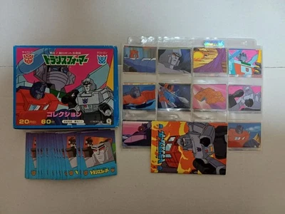 Transformers G1 1985 Takara NTV conjunto de 60 pegatinas más álbum de Menko Japón Foto 1 de 4