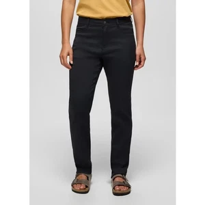 Prana Stretch Zion Halle Pant Sz 12 Black 34" Inseam Standard Straight Mid Rise - Picture 1 of 13