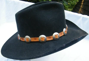 Bradford By Resistol Midnight Star Black Wool Cowboy Western Hat Size 7 1/4 - Picture 1 of 7