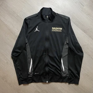 Air Jordan Dri Fit Full Zip Sports Basketball Jacket Men’s Sz M Black Jumpman - Picture 1 of 8