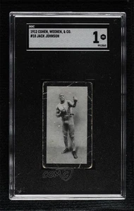 1912 Cohen Weenen & Co Tobacco Jack Johnson #18 SGC 1 - Picture 1 of 3