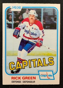 1981-82 O-Pee-Chee #348 Rick Green Capitals - Bild 1 von 2