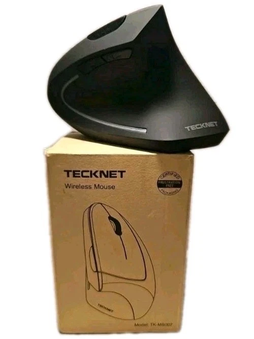 Tecknet Wireless Vertical Mouse Model TK-MS007 New/Open Box - Image 1 of 1