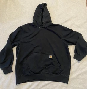 Men's CARHARTT Gray Rain Defender Pullover Hoodie Loose Fit 2XL - Picture 1 of 8