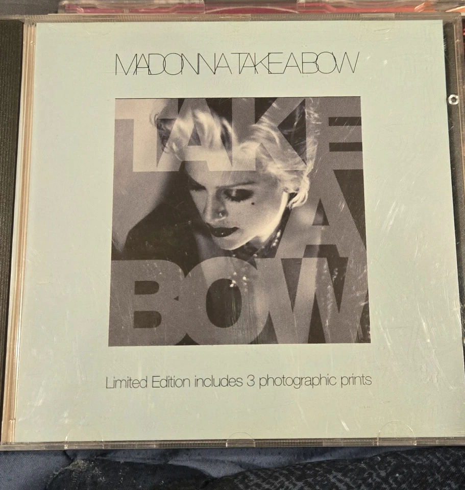 Madonna Take A Bow Limited Edition 3 Photographic Prints Import England Maxi CD - Image 1 of 1