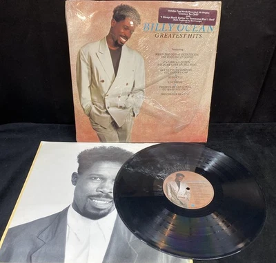 Billy Ocean ‎”Greatest Hits” LP Vinyl VG VG+Record ‎with Shrink and Hype Sticker - Image 1 of 4