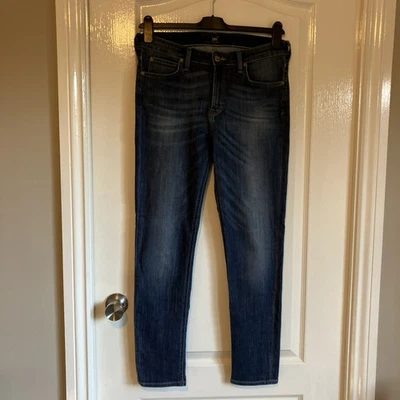 Lee SCARLETT  Skinny mid rise Jeans dark Indigo blue  Size 32 / 28 VGC - Image 1 of 4
